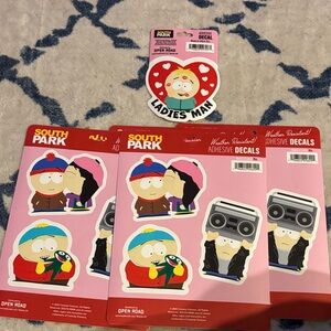 South Park Weather Resistant Adhesive Decals! 5 full sheets and 1 Ladies man!